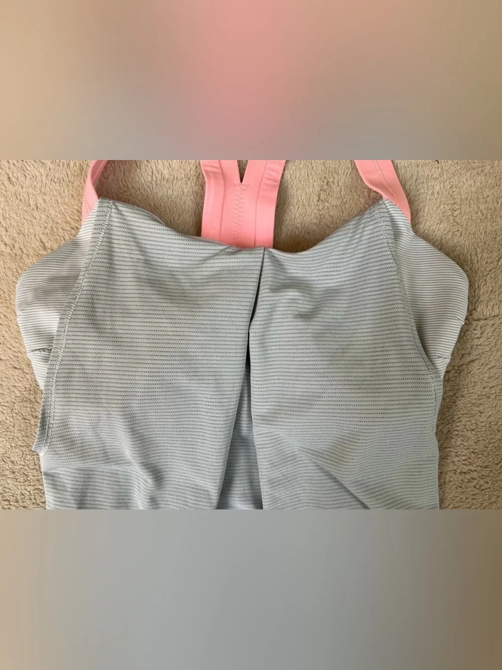 Lululemon Athletica Pink and Gray top
